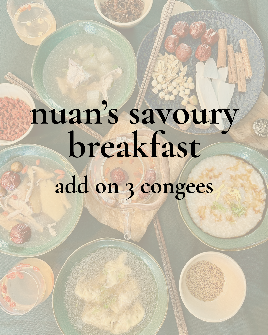 nuan's savoury breakfast