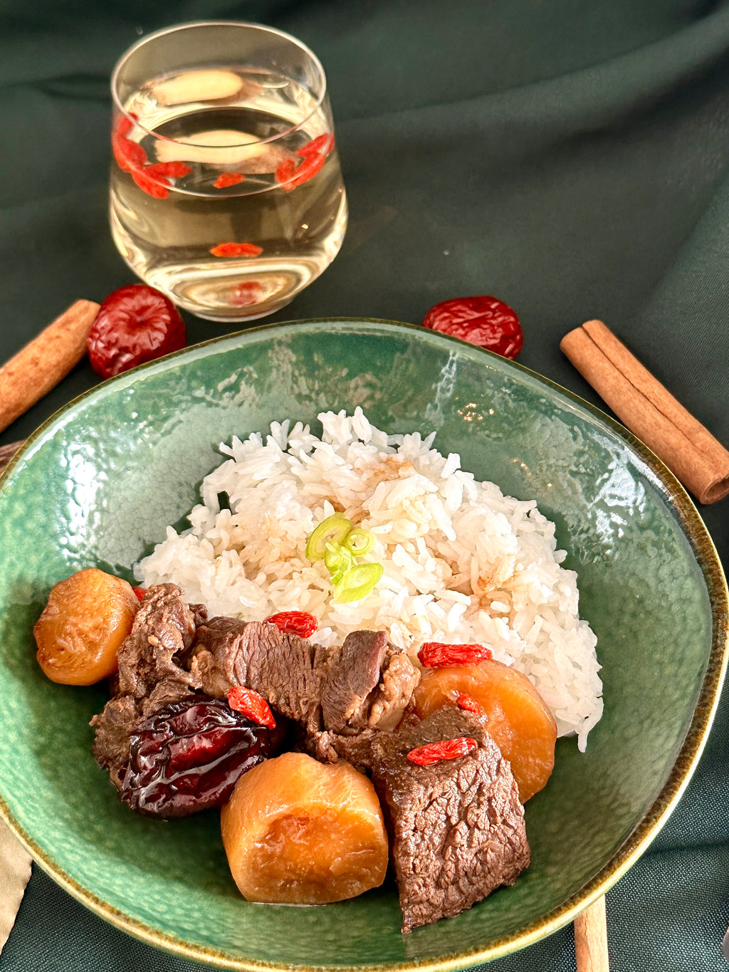 Jujube Braised Beef with rice