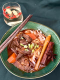Lemongrass & five spice braised beef with rice noodles (bo kho)