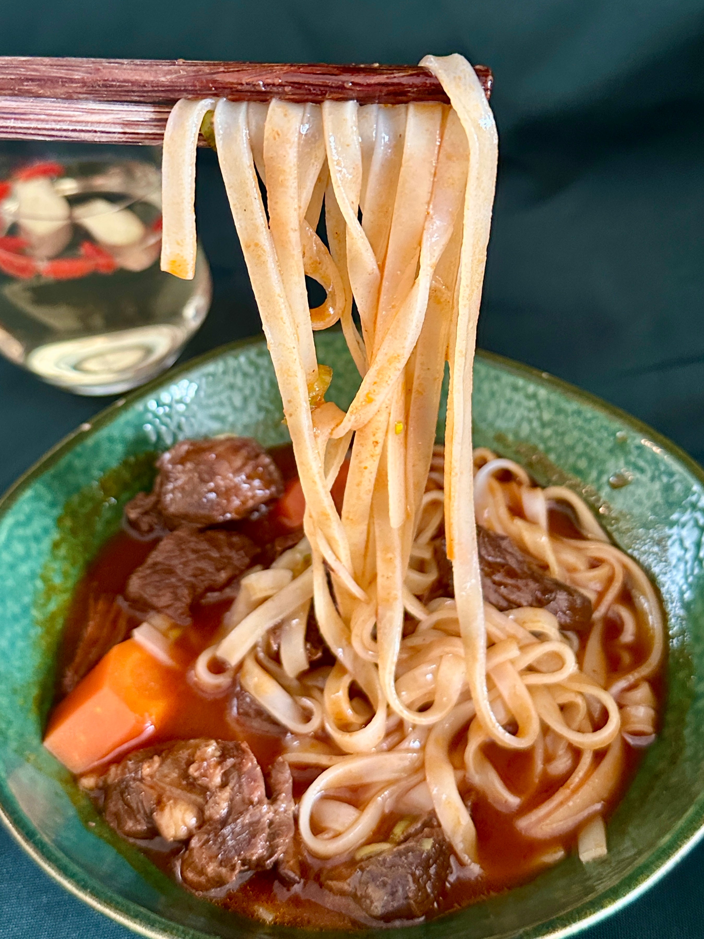 Lemongrass & five spice braised beef with rice noodles (bo kho)